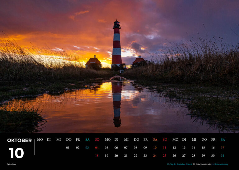 Sankt Peter Ording und Westerhever Kalender 2026