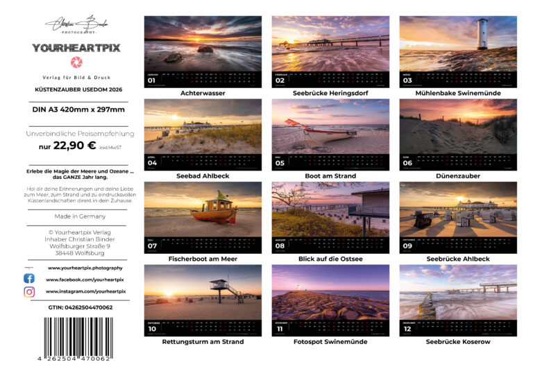 Kalender Usedom 2026