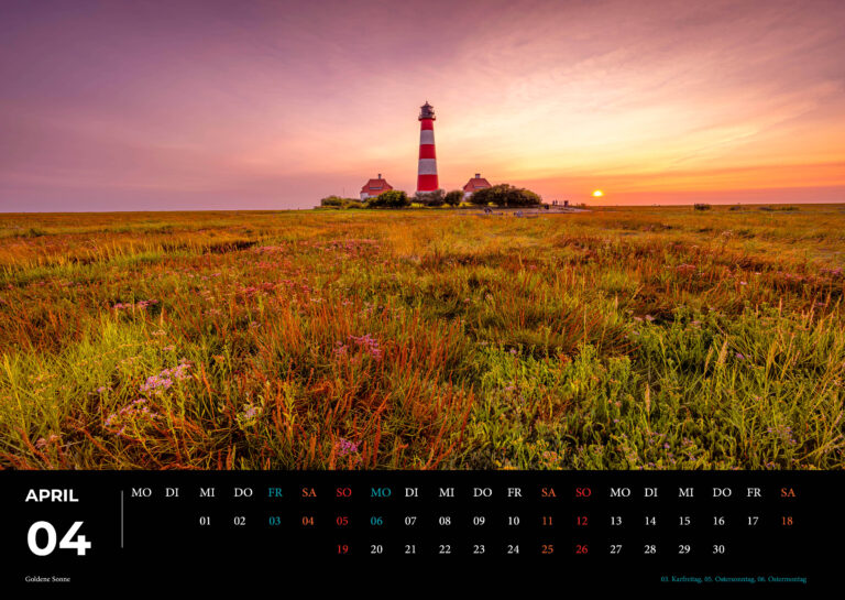 Sankt Peter Ording und Westerhever Kalender 2026