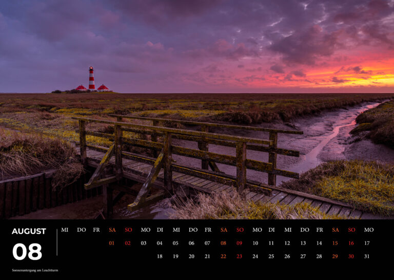 Sankt Peter Ording und Westerhever Kalender 2026